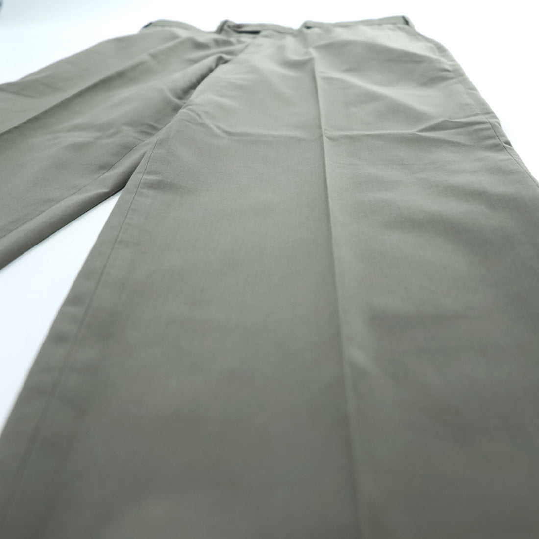 Brooks Brothers スラックス パンツ チノパン L グレー ダブルカフス BROOKSCOOL POPLIN