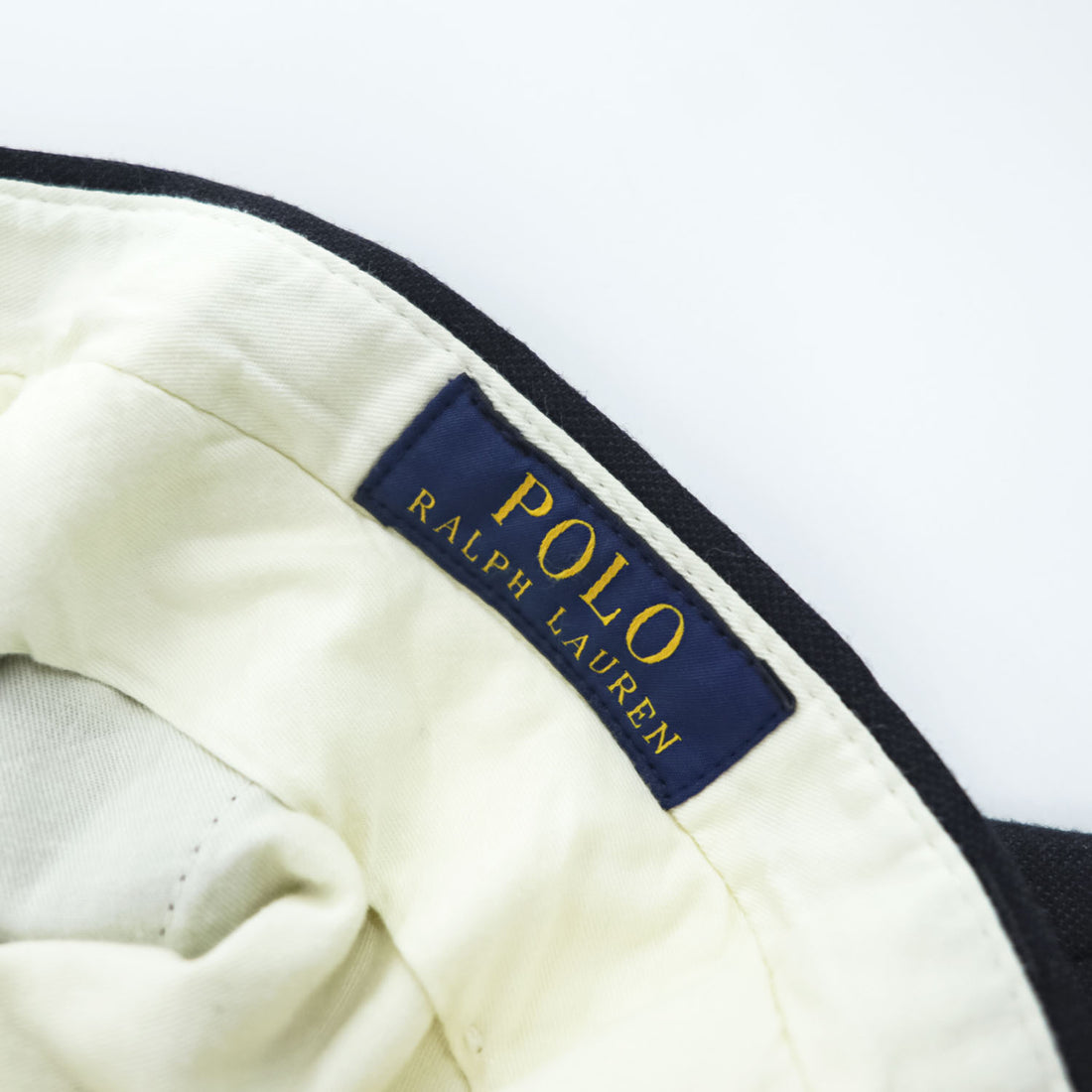 Polo Ralph Lauren ポルトガル製 スラックス パンツ 36/33 ネイビー ストレッチ