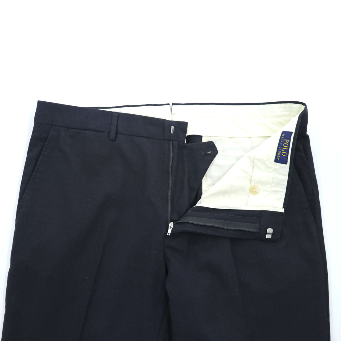 Polo Ralph Lauren ポルトガル製 スラックス パンツ 36/33 ネイビー ストレッチ