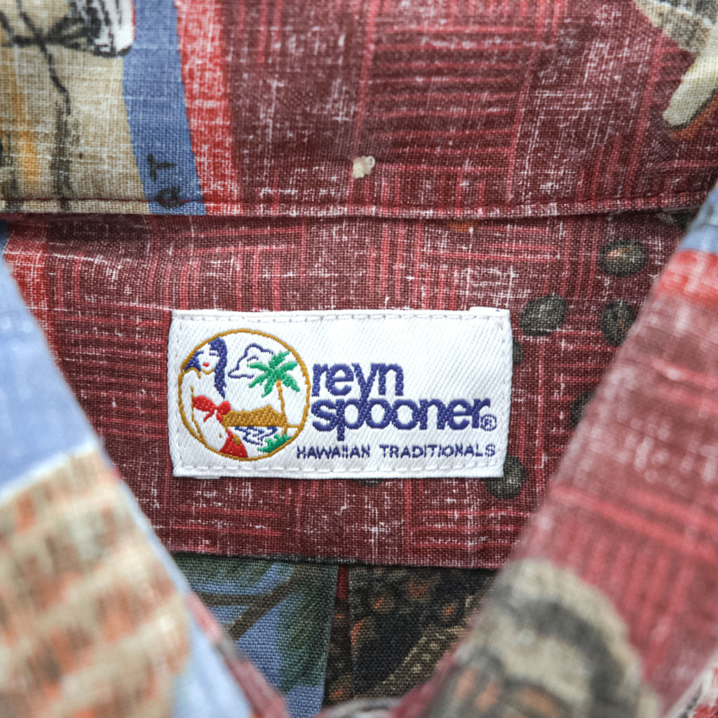 reyn spooner 90年代 ヴィンテージ ボタンダウン アロハシャツ 半袖シャツ ビキニタグ シングルステッチ