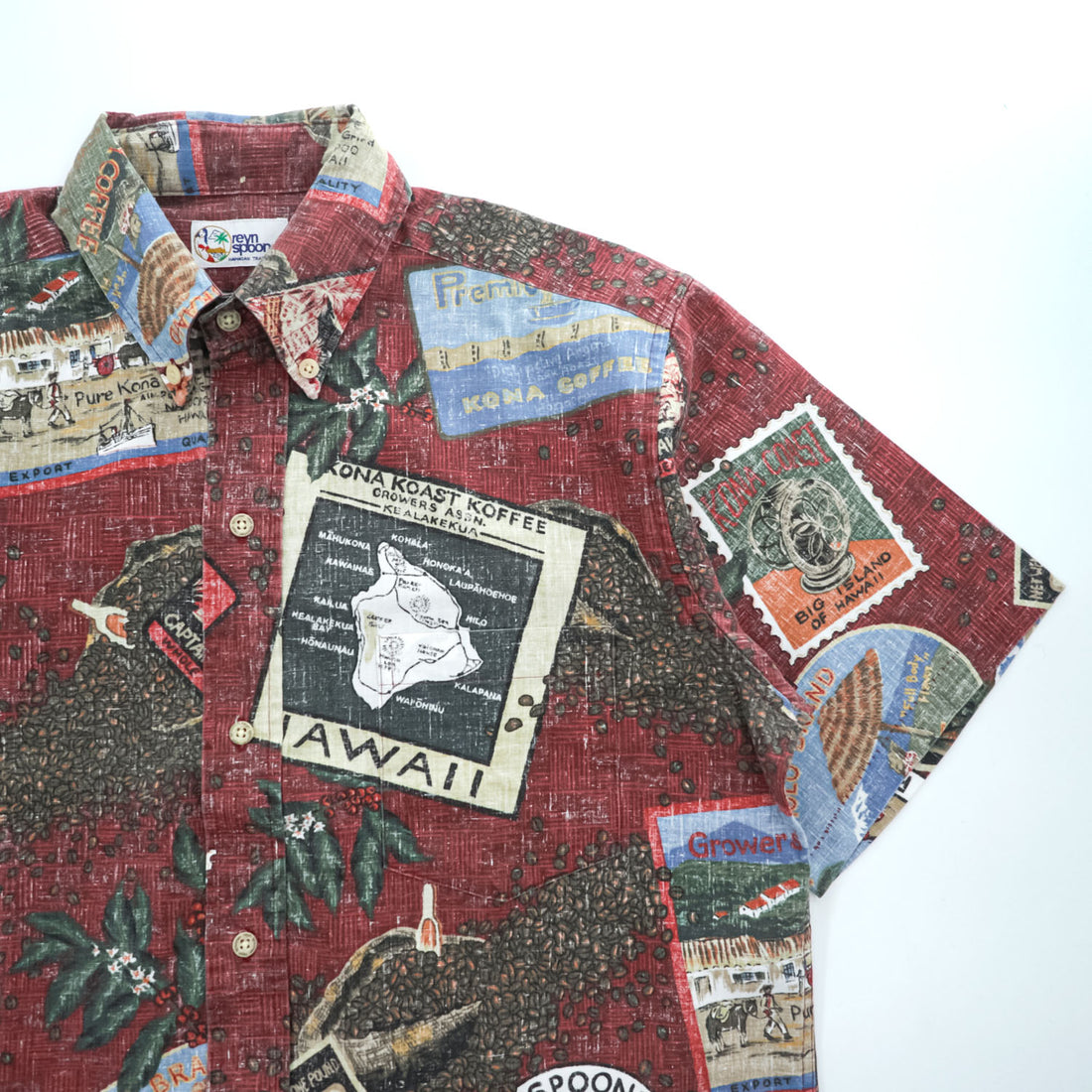reyn spooner 90年代 ヴィンテージ ボタンダウン アロハシャツ 半袖シャツ ビキニタグ シングルステッチ