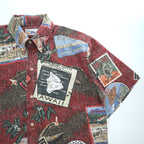 reyn spooner 90年代 ヴィンテージ ボタンダウン アロハシャツ 半袖シャツ ビキニタグ シングルステッチ