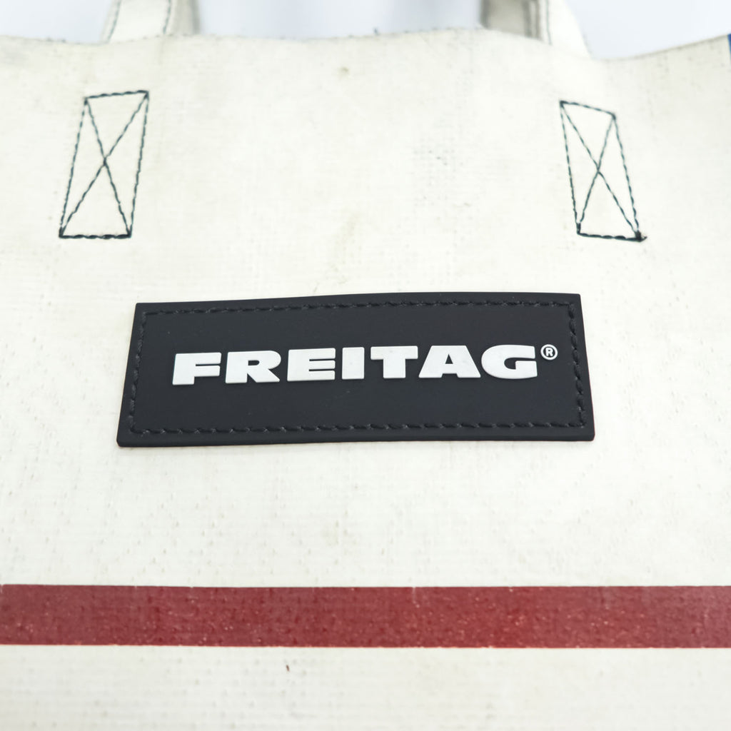 FREITAG Tote Bag F52 MIAMI VICE Shopping Bag White, Blue Waterproof