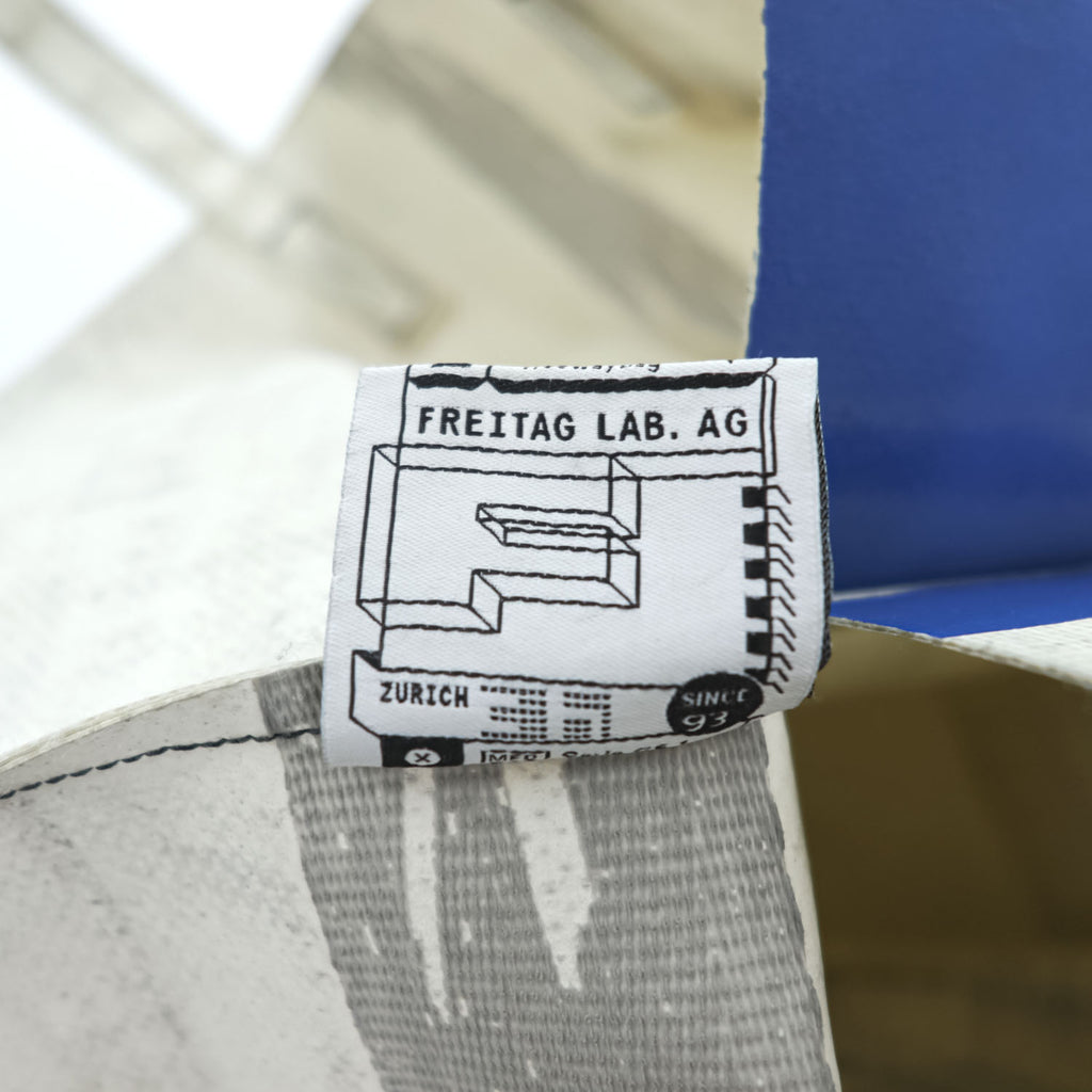 FREITAG Tote Bag F52 MIAMI VICE Shopping Bag White, Blue Waterproof