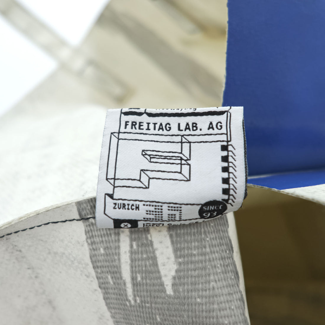 FREITAG Tote Bag F52 MIAMI VICE Shopping Bag White, Blue Waterproof