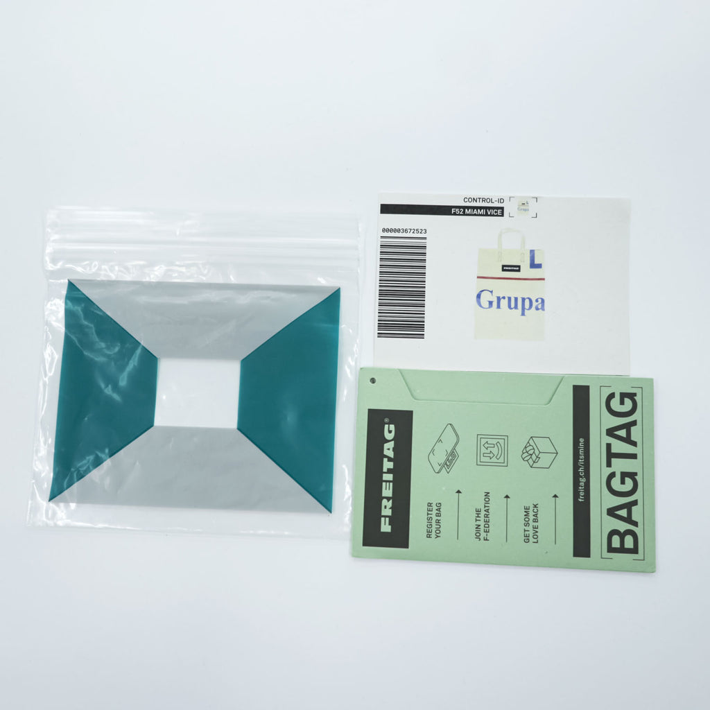 FREITAG Tote Bag F52 MIAMI VICE Shopping Bag White, Blue Waterproof