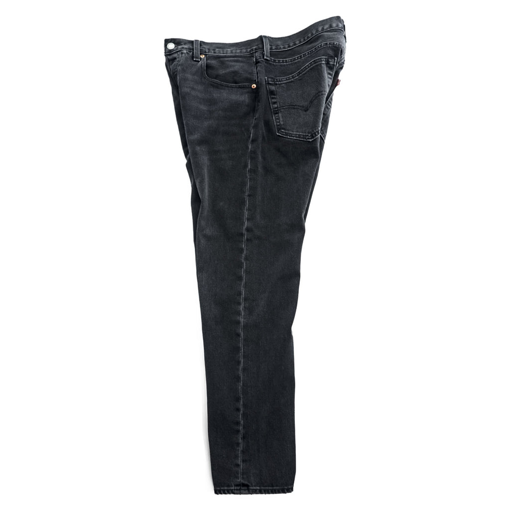 Levi Strauss denim jeans, size M, black, 501 '93 CROP JEANS, Big E, leather patch, button fly, PREMIUM, 29098-0000