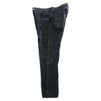 Levi Strauss denim jeans, size M, black, 501 '93 CROP JEANS, Big E, leather patch, button fly, PREMIUM, 29098-0000