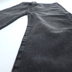 Levi Strauss denim jeans, size M, black, 501 '93 CROP JEANS, Big E, leather patch, button fly, PREMIUM, 29098-0000