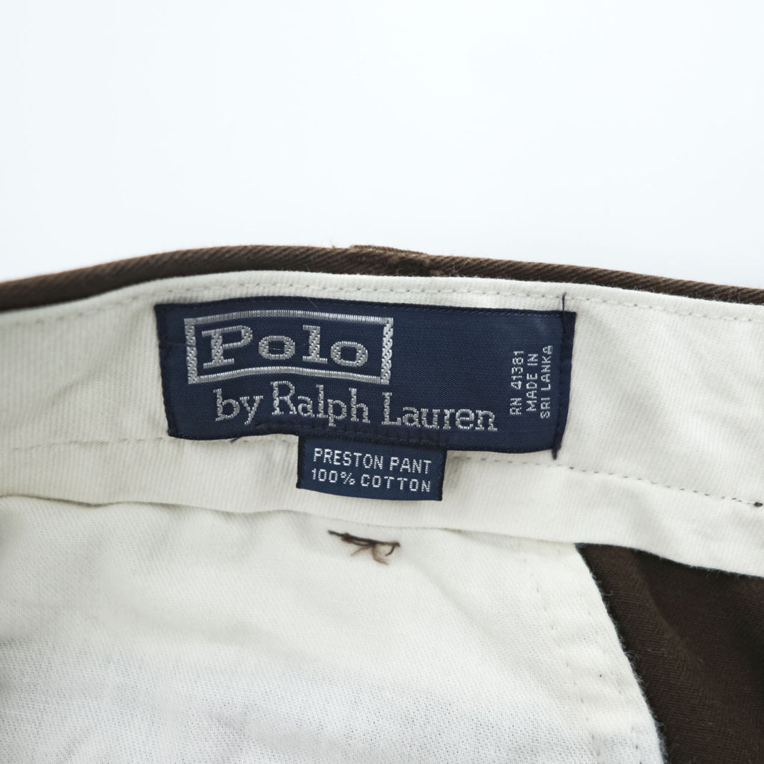 Polo Ralph Lauren 90年代 ヴィンテージ ポロチノ PROSTON PANT チノパンツ L ブラウン ワイド テーパード