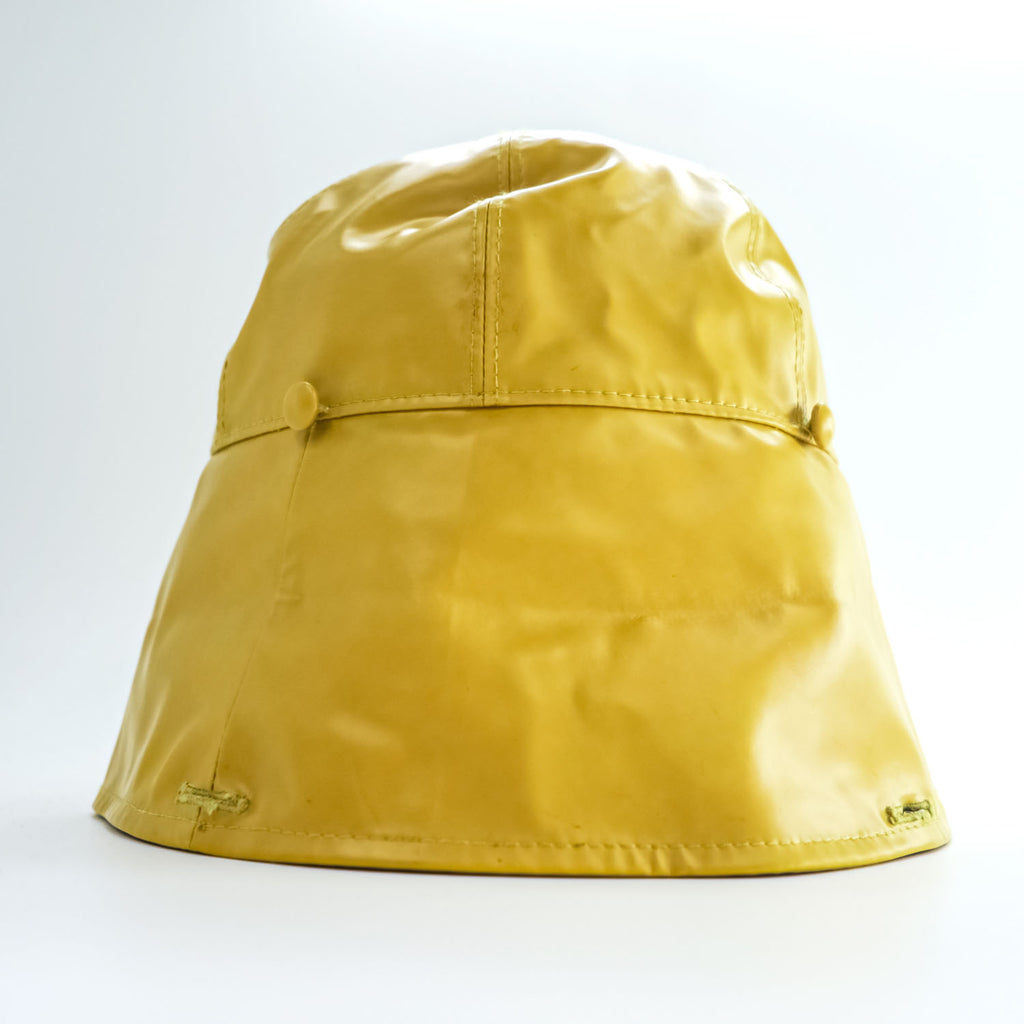 GUCCI イタリア製 Plaid Rain Hat レインハット 2WAY バケットハット イエロー コーティング 防水 08.338.986/0001-16