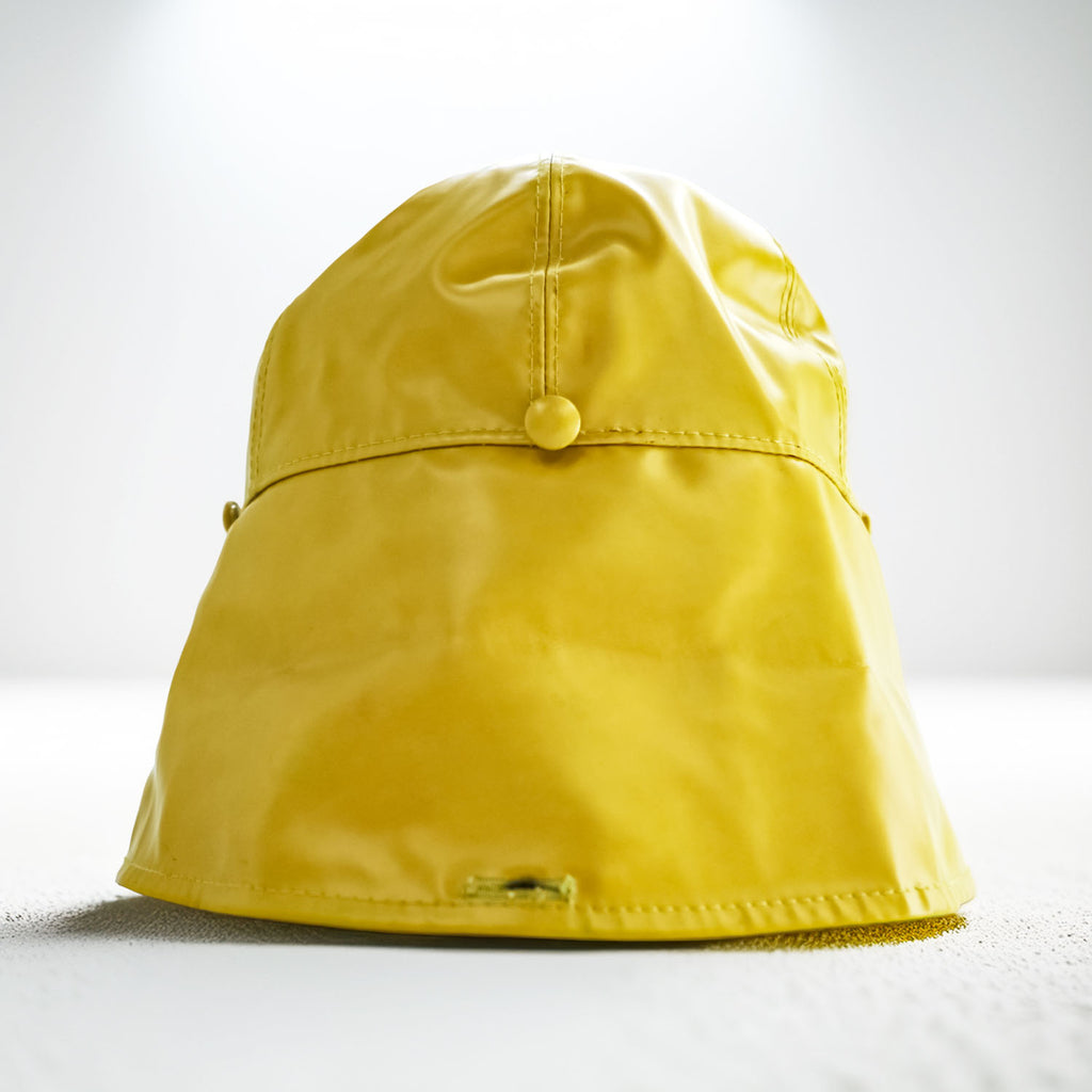 GUCCI イタリア製 Plaid Rain Hat レインハット 2WAY バケットハット イエロー コーティング 防水 08.338.986/0001-16