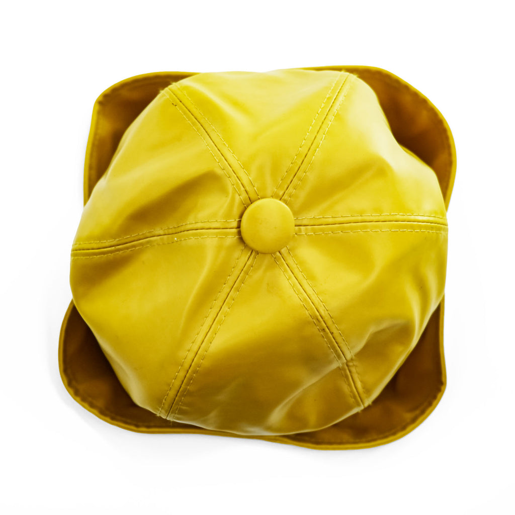 GUCCI イタリア製 Plaid Rain Hat レインハット 2WAY バケットハット イエロー コーティング 防水 08.338.986/0001-16