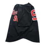 90年代 USA製 ヴィンテージ ベースボールシャツ 半袖シャツ XL ブラック TEAMWORK ATHLETIC APPAREL DELUXE ナンバリング