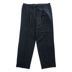 HUGO BOSS Slacks Pants XL Black Wide Tuck Pleated Double Cuff
