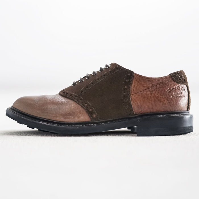 REGAL Shoe & Co. 英国製 サドルシューズ  コンビレザー ドレスシューズ 革靴 27cm グッドイヤーウェルト製法 GENUINE HIDE AND SKIN 802S