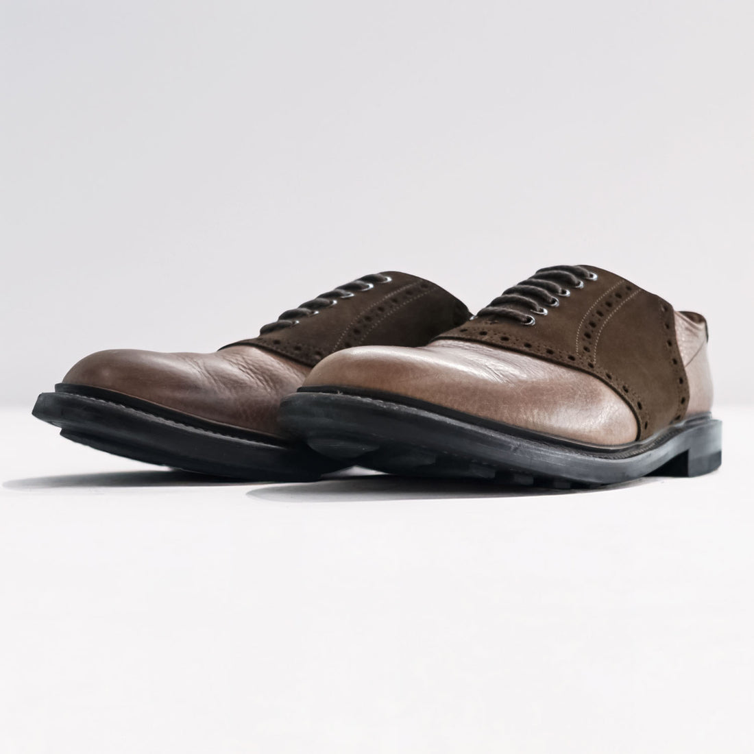 REGAL Shoe & Co. 英国製 サドルシューズ  コンビレザー ドレスシューズ 革靴 27cm グッドイヤーウェルト製法 GENUINE HIDE AND SKIN 802S