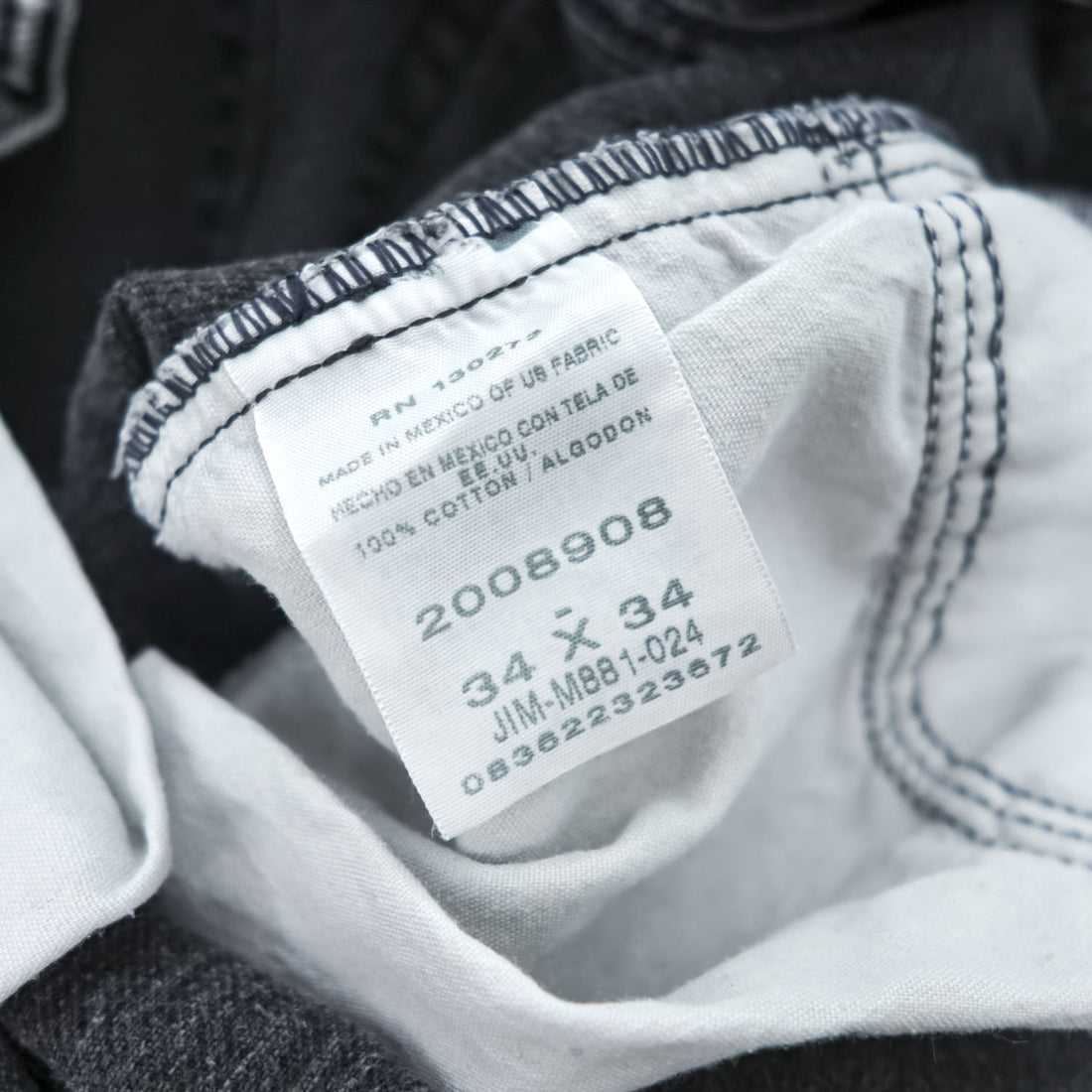 Lee ブラック フェード デニムパンツ ジーンズ W34 L34 REGULAR FIT ジッパーフライ 2008908