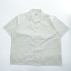 PERMA PREST オープンカラー 半袖シャツ L ホワイト 開襟 ボックス 65/35 ポリコットン