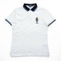Polo Ralph Lauren Polo Bear Polo Shirt, Size S, White, One-Point Logo, Custom Slim Fit, Ribbed Line, Piqué Knit