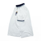 Polo Ralph Lauren Polo Bear Polo Shirt, Size S, White, One-Point Logo, Custom Slim Fit, Ribbed Line, Piqué Knit
