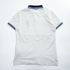 Polo Ralph Lauren Polo Bear Polo Shirt, Size S, White, One-Point Logo, Custom Slim Fit, Ribbed Line, Piqué Knit