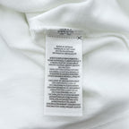 Polo Ralph Lauren Polo Bear Polo Shirt, Size S, White, One-Point Logo, Custom Slim Fit, Ribbed Line, Piqué Knit