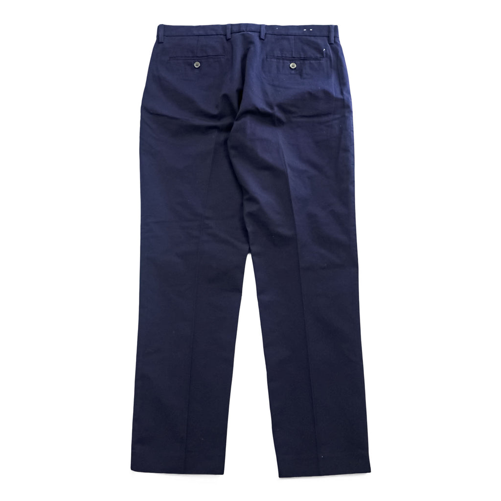 J.CREW スラックス パンツ チノパン W35 L32 ネイビー SLIM BEDFORD コットン
