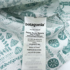 Patagonia パタロハ pataloha オープンカラー 開襟 ヘンプ アロハシャツ Limited Edition グリーン ホワイト 総柄 ココナツボタン 52550