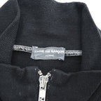COMME des GARCONS HOMME 90年代 ヴィンテージ 田中オム 日本製 ハーフジップ スウェット トレーナー L ブラック プルオーバー AD1999 HT-070100