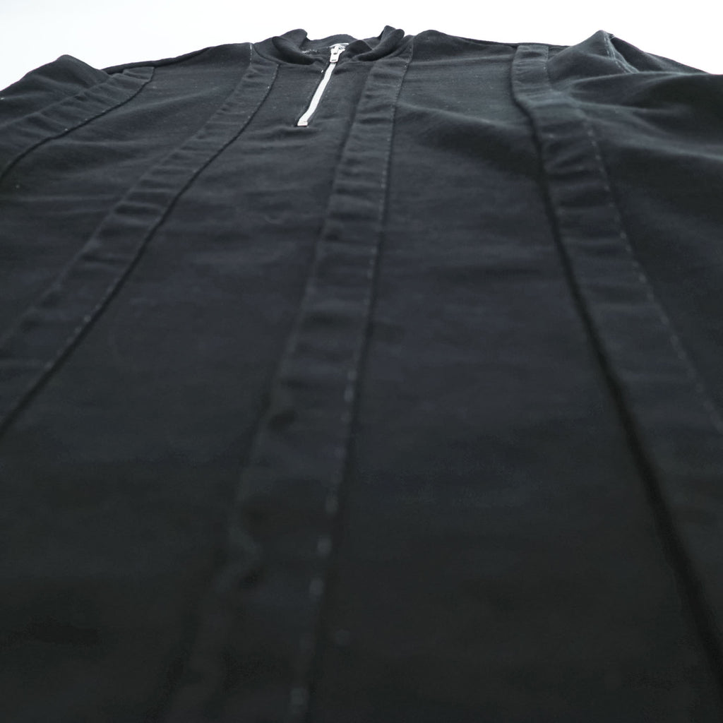 COMME des GARCONS HOMME 90年代 ヴィンテージ 田中オム 日本製 ハーフジップ スウェット トレーナー L ブラック プルオーバー AD1999 HT-070100