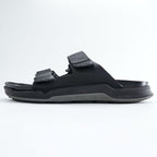 BIRKENSTOCK German-made sandals, US size 9, black, ATACAMA.