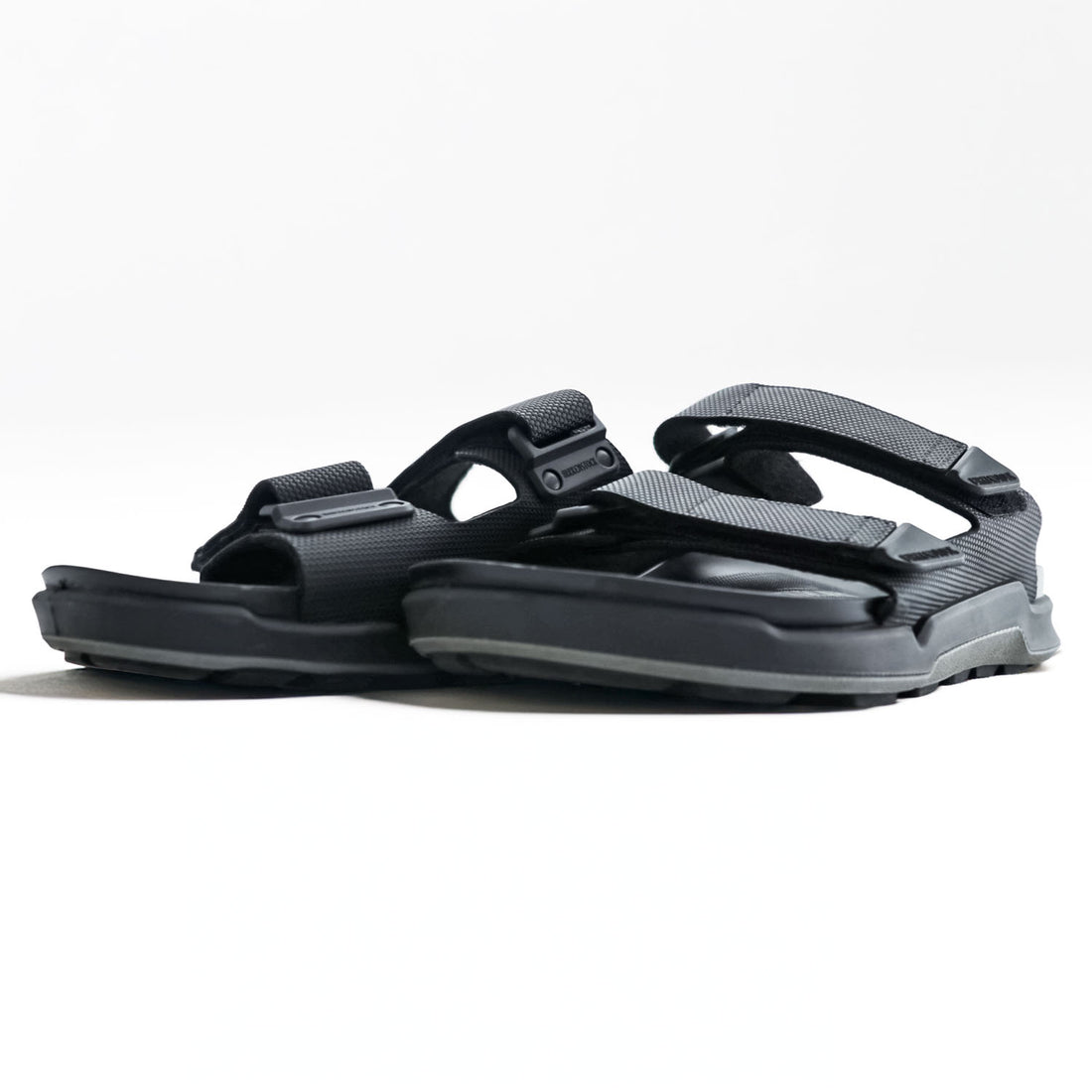 BIRKENSTOCK German-made sandals, US size 9, black, ATACAMA.