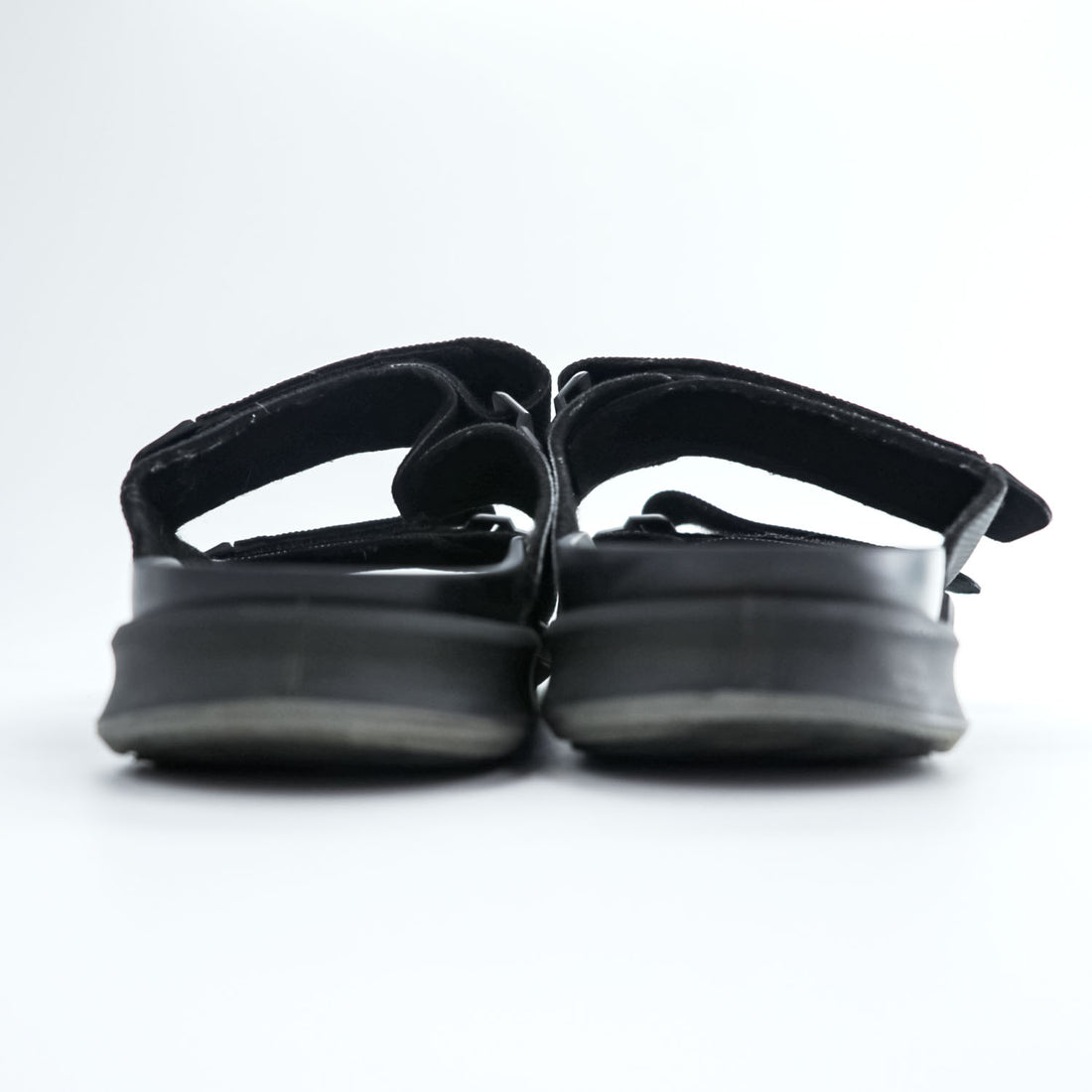 BIRKENSTOCK German-made sandals, US size 9, black, ATACAMA.