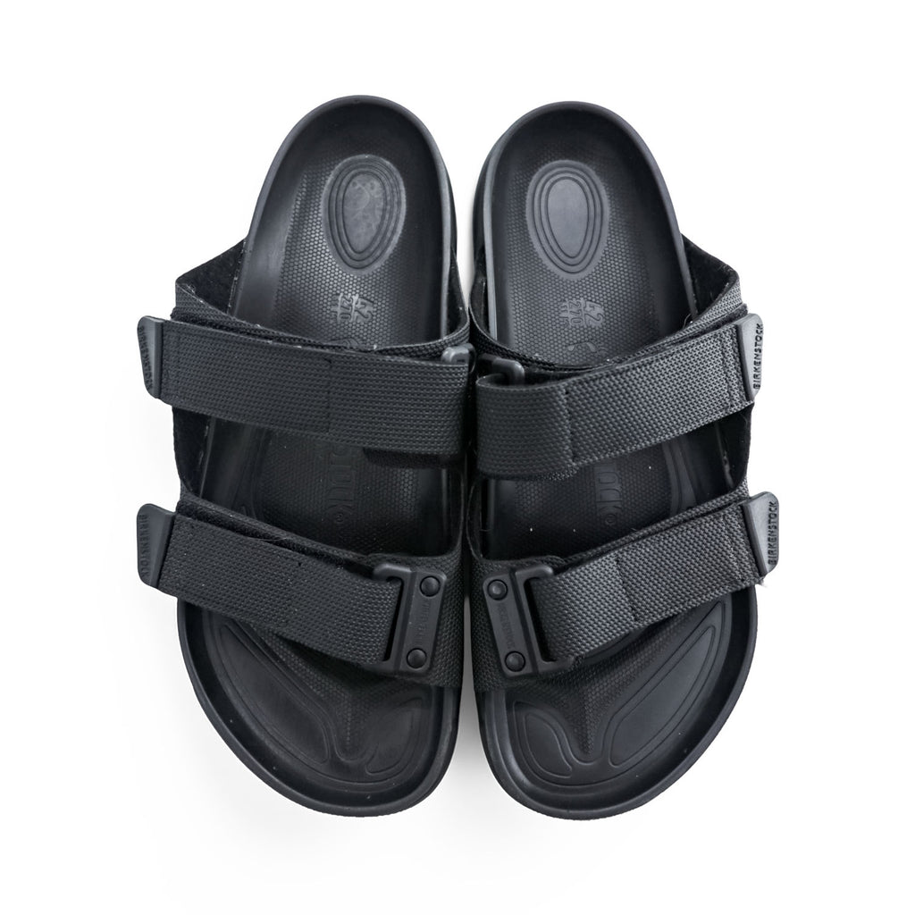 BIRKENSTOCK German-made sandals, US size 9, black, ATACAMA.