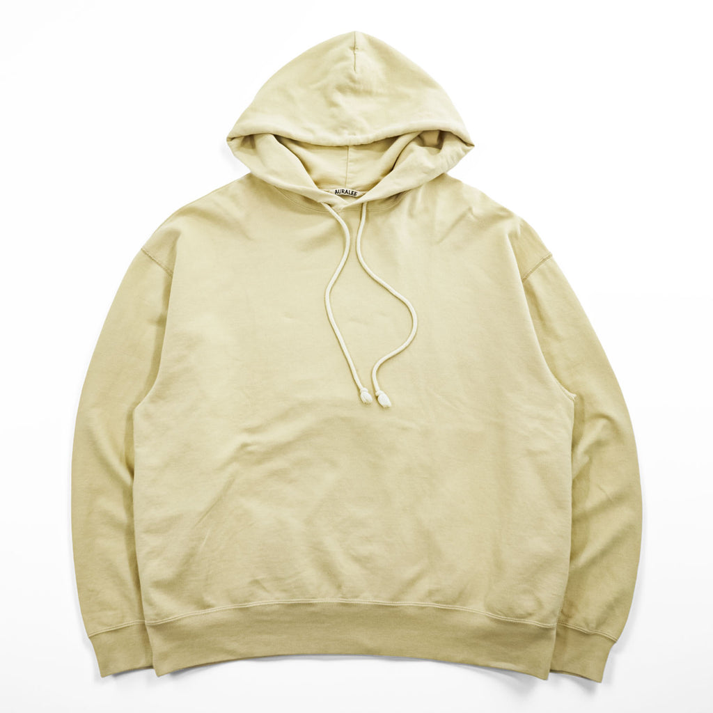 AURALEE Made in Japan Pullover Hoodie, Size M, Beige, Super Soft, Big Hoodie A8SP01GU