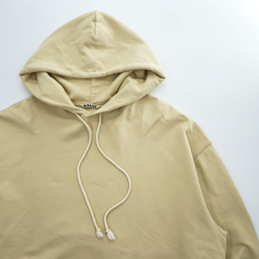 AURALEE Made in Japan Pullover Hoodie, Size M, Beige, Super Soft, Big Hoodie A8SP01GU