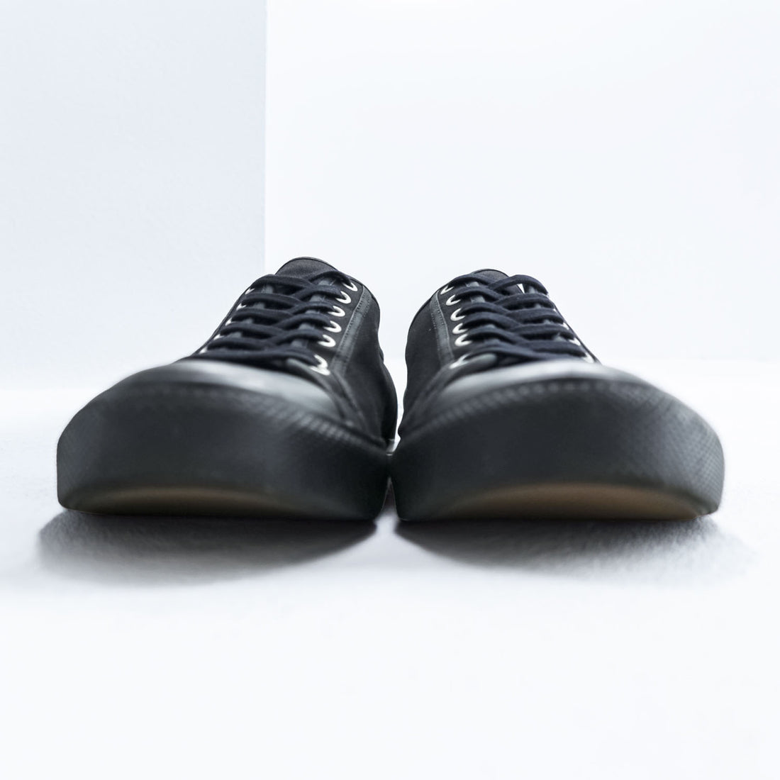 RRL Double RL Ralph Lauren Mayport Black Canvas Low Top Sneakers Rubber Toe Cap Men’s US 11