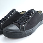 RRL Double RL Ralph Lauren Mayport Black Canvas Low Top Sneakers Rubber Toe Cap Men’s US 11
