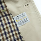 70s Vintage Aquascutum Aqua 5 Made in England Beige Double Breasted Trench Coat Club Check Lining Belted