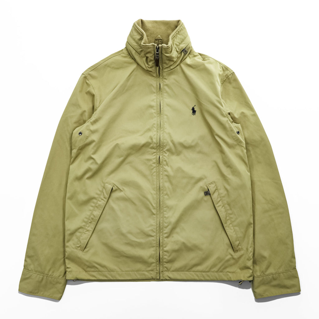 Polo Ralph Lauren フード収納式 スウィングトップ ハリントンジャケット XS ベージュ ドローコード