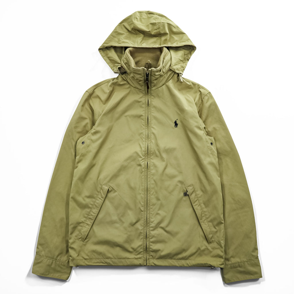 Polo Ralph Lauren フード収納式 スウィングトップ ハリントンジャケット XS ベージュ ドローコード