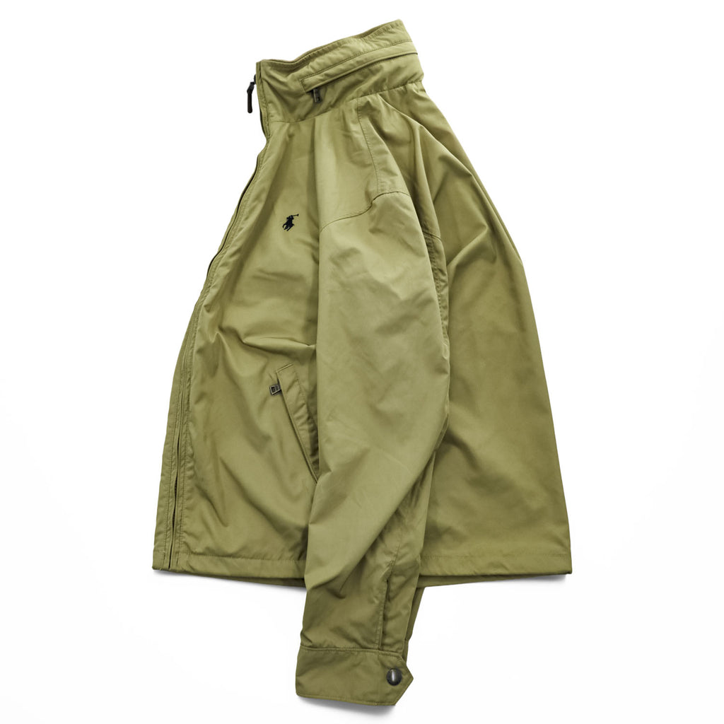 Polo Ralph Lauren フード収納式 スウィングトップ ハリントンジャケット XS ベージュ ドローコード
