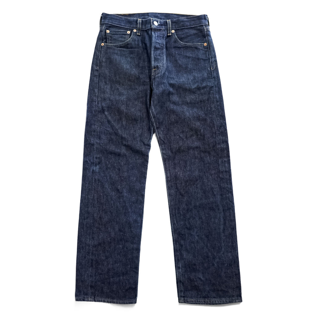 Levi's 501 デニムパンツ ジーンズ M インディゴ ブルー ボタンフライ 濃紺 リジッド 00501-0000