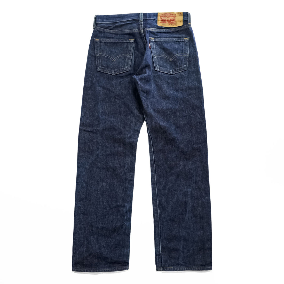 Levi's 501 デニムパンツ ジーンズ M インディゴ ブルー ボタンフライ 濃紺 リジッド 00501-0000