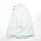 VAN HEUSEN 90年代 ヴィンテージ ウォッシャブルリネン 半袖シャツ L ホワイト WASHABLE LINEN ボックスシルエット