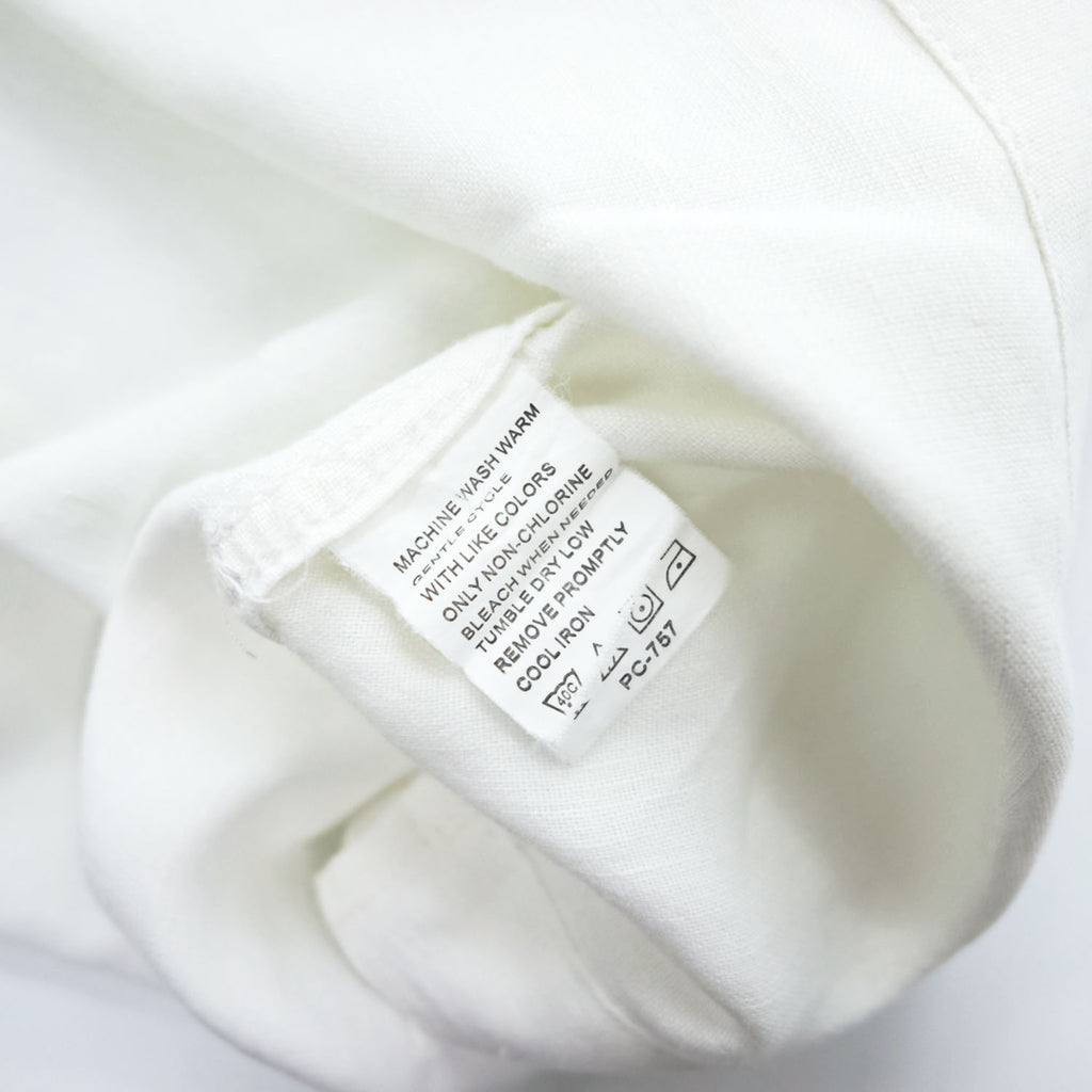 VAN HEUSEN 90年代 ヴィンテージ ウォッシャブルリネン 半袖シャツ L ホワイト WASHABLE LINEN ボックスシルエット