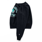 Champion 00年代 リバースウィーブ Premium Reverse Weave スウェット トレーナー L ブラック 裏起毛 カレッジ アーチロゴ 3段プリント