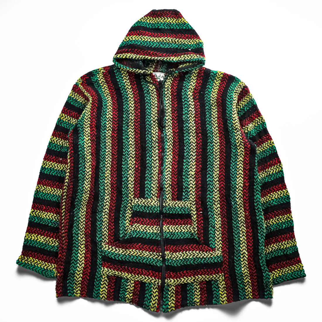 BAJA JOE ラスタカラー メキシカンパーカー バハフーディ 3XL プルオーバー カンガルーポケット メキシコ製