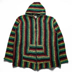 BAJA JOE ラスタカラー メキシカンパーカー バハフーディ 3XL プルオーバー カンガルーポケット メキシコ製